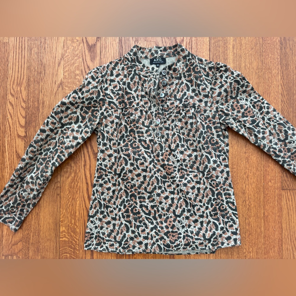 APC leopard print shirt